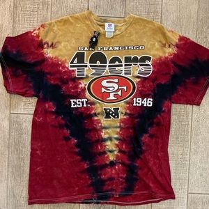Super rad tie die vintage 49ers t